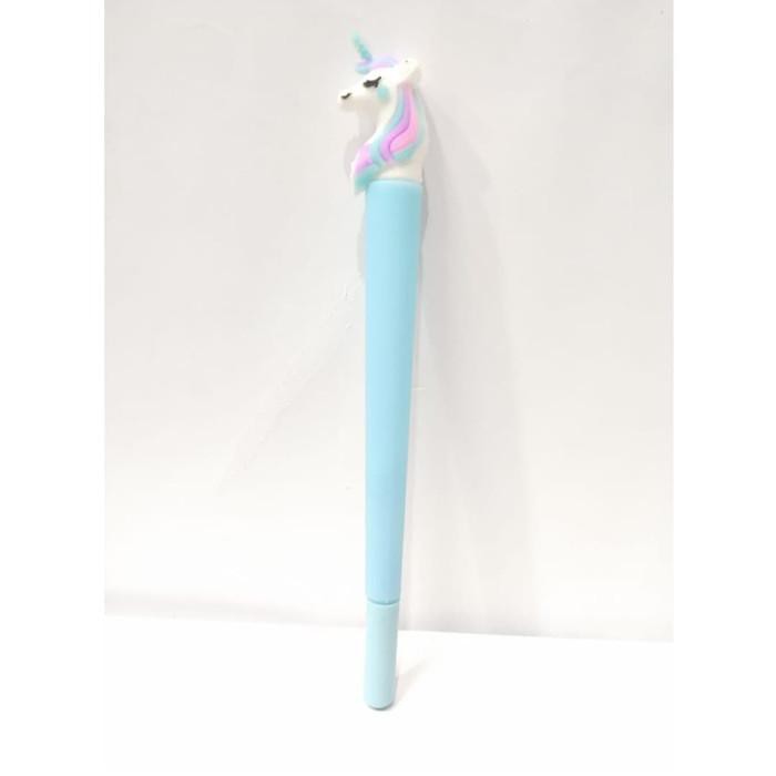 

Unik Pulpen Bolpen Kepala Unicorn Alat Tulis Gel Hitam 0.5 mm Tipe M - Biru Muda Murah