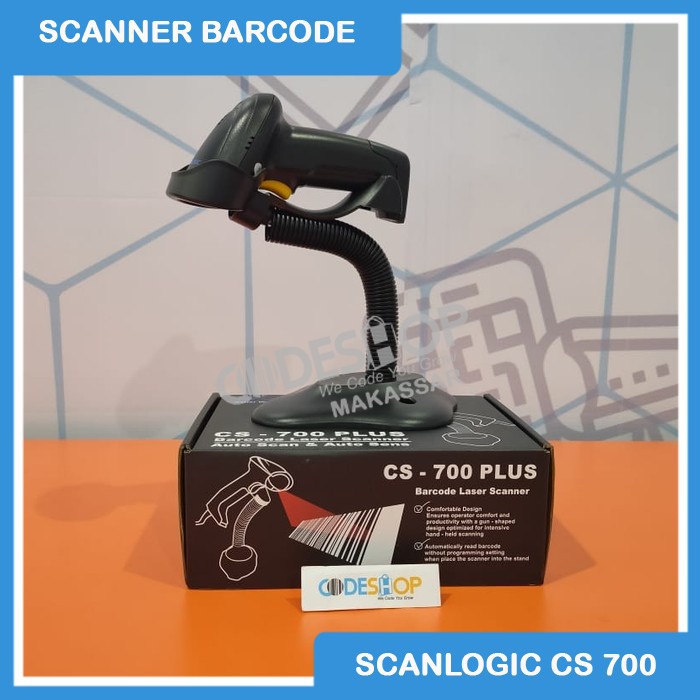 barcode scanner scanlogic cs-700 plus 1D laser