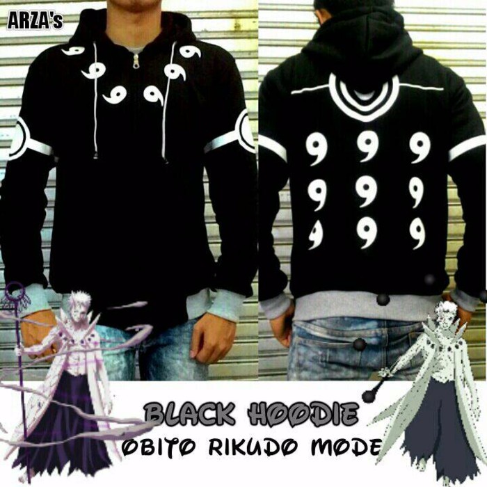 PROMO Jaket Obito Rikudo Hoodie Abu Naruto Cosplay MURAH