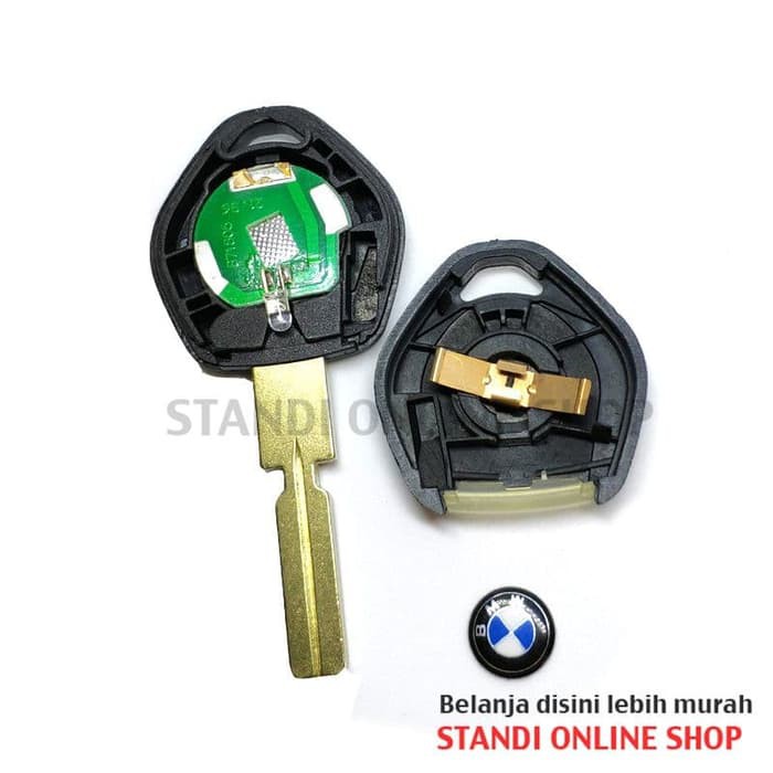 Casing Kunci Remote Key BMW E34 E36 1 Tombol Lampu LED