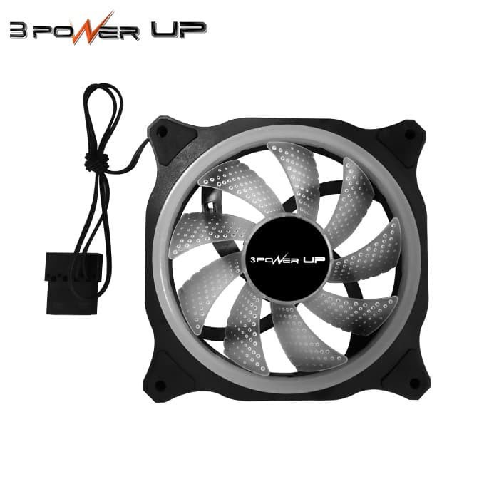 POWER UP LOOP RGB Fan Casing 12CM Single RING LED Fan Case 120mm