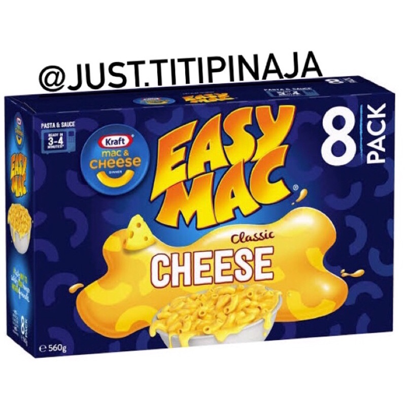 

Kraft Easy Mac & Cheese Macaroni Pasta Classic Cheese Noodles 560g