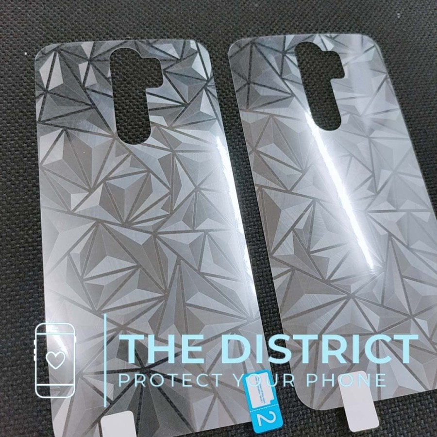 REDMI NOTE 8 REDMI NOTE 8 PRO NOTE 7 SKIN BACK DIAMOND, ANTI GORES BELAKANG MOTIF 3D SPIRAL TRANSPARAN BACK GUARD ANTI JAMUR