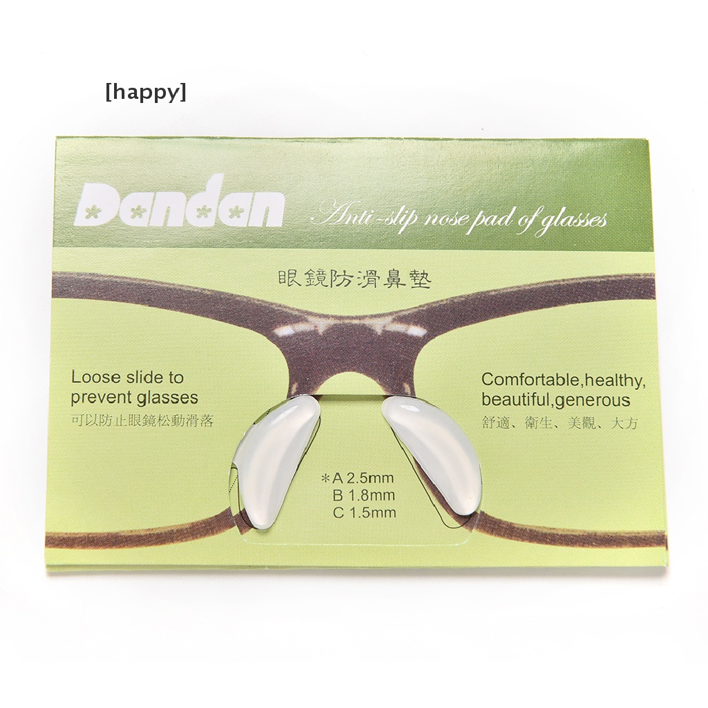 5 Pasang Bantalan Hidung Bahan Silikon Anti Slip Untuk Kacamata