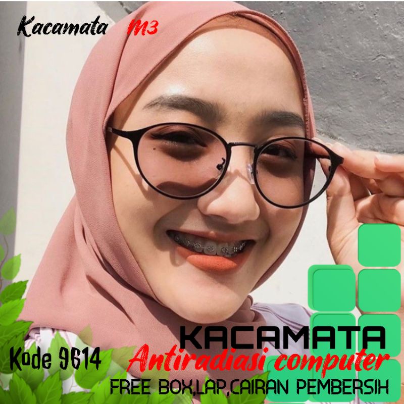 kacamata lensa antiradiasi computer tv hp laptop bisa normal minus plus cilinder tergantung permintaan sampai minus 5 cyl 2 harga masih sama tulis saja pesanan kaka di catatan saat order free box lap cairan pembersih kode 9614 size50-16-134