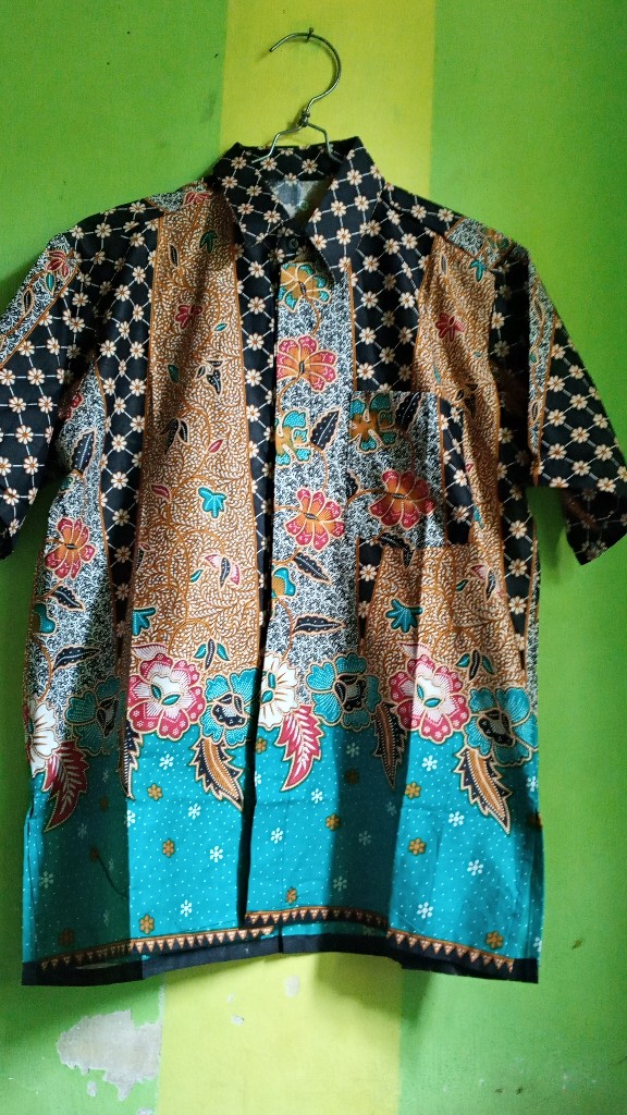 Promo Batik Couple Keluarga Sarimbit Sania Ruffle Batik Ori Ndoro Jowi Motif Sinaran
