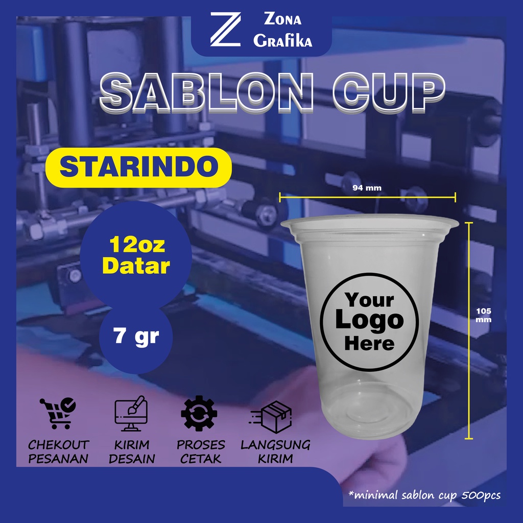 Sablon Cup STARINDO 12oz