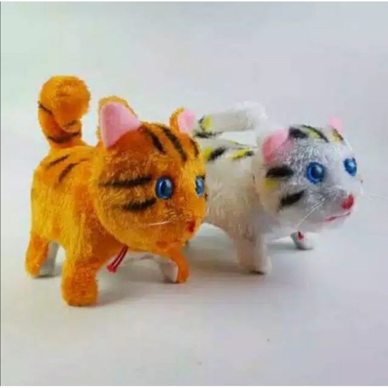 Mainan boneka kucing / meong berjalan