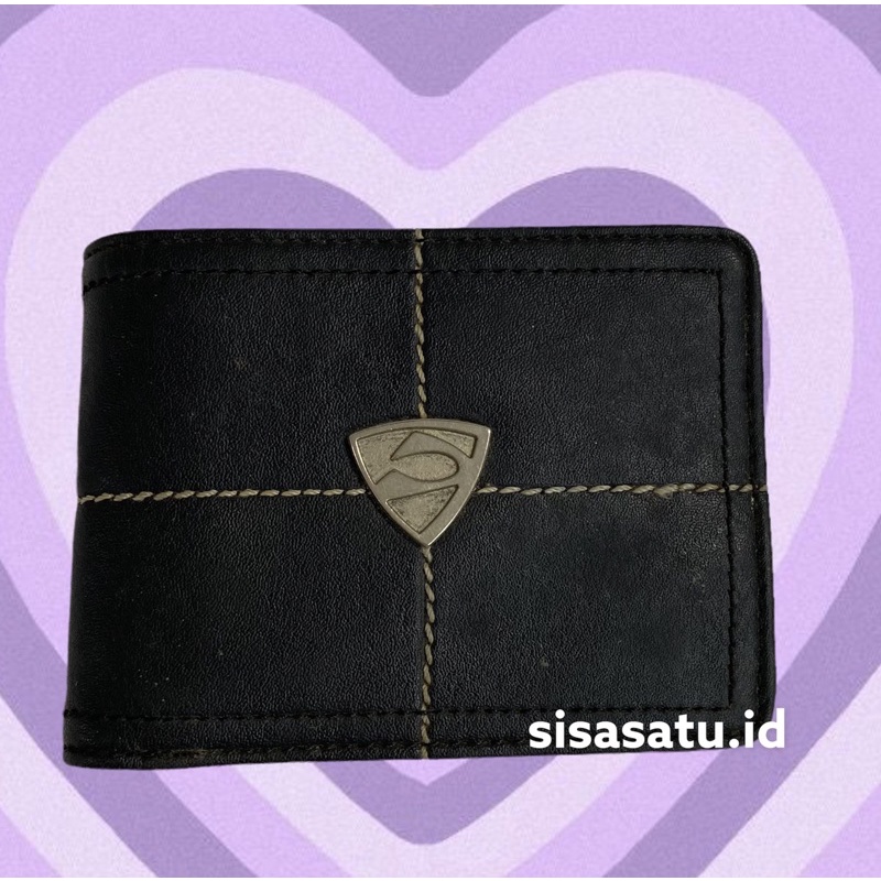 dompet lipat cowok hitam preloved