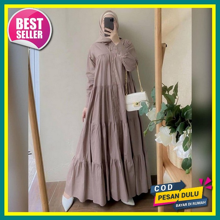 Gaun Pesta Gamis Lebaran Idul Fitrih Trend Terbaru 2022 Kondangan Cookies Set Dan 8-Quenee Dress All