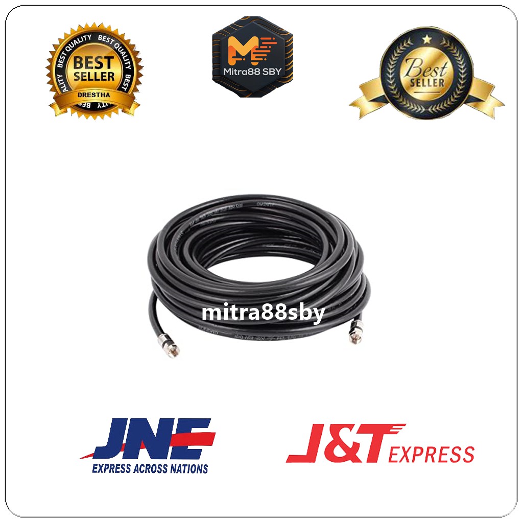 Mitra88sby kabel antena tv parabola RG6 plus jack