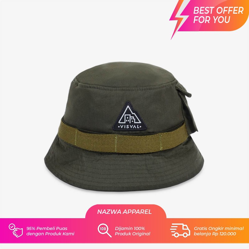 TOPI VALO BUCKET HAT VISVAL OLIVE
