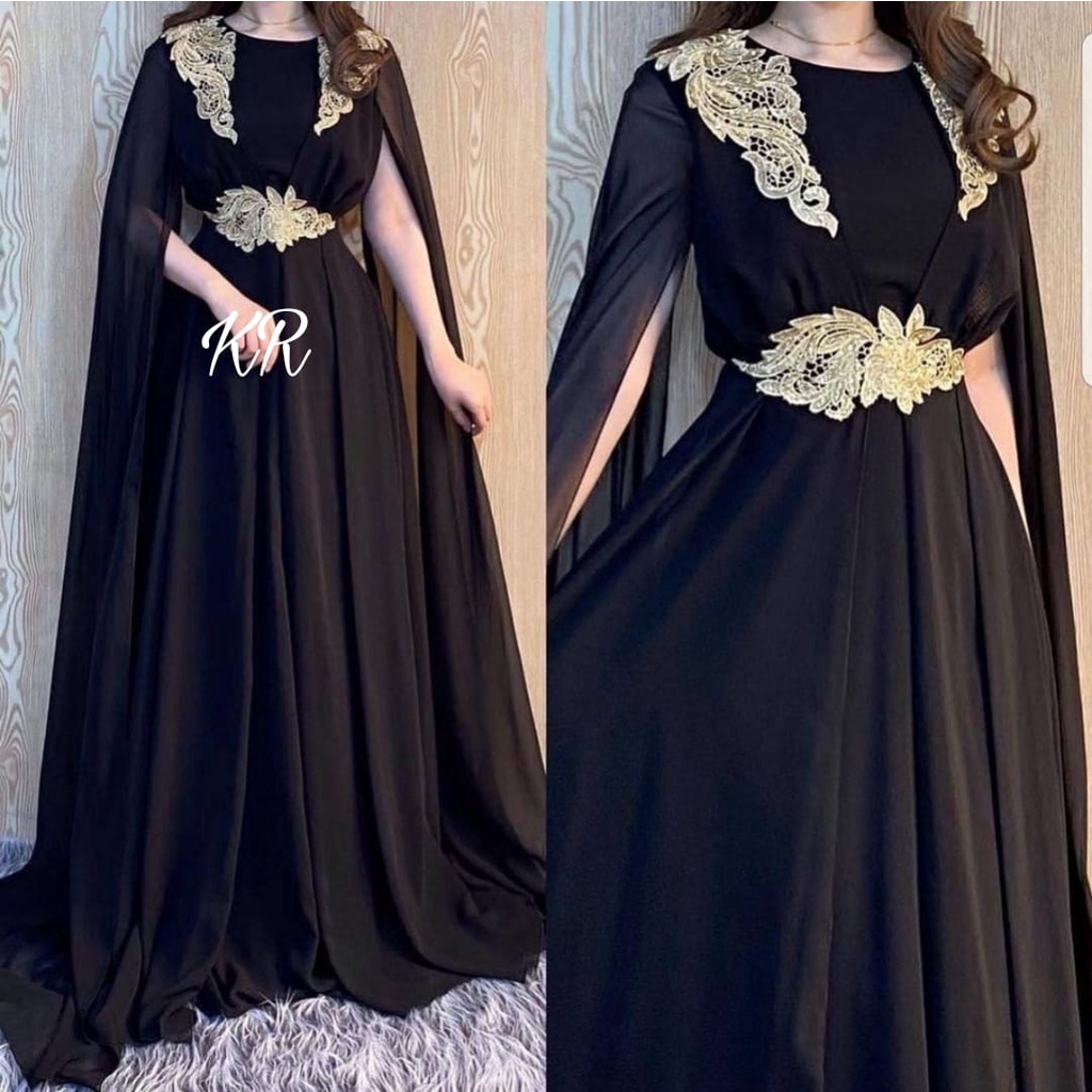 2 UKURAN L DAN XXL MAXY TAPASYA BORDIR MOSCREPE FASHION PAKAIAN WANITA DRESS GAMIS MAXY ADA VIDEO REAL PICT