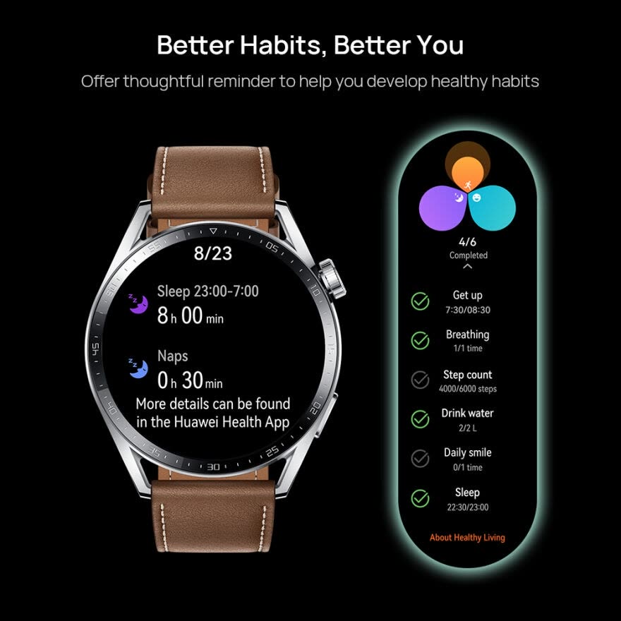HUAWEI WATCH GT 3 46MM | All-Day SpO2 Monitoring | Garansi Resmi-1