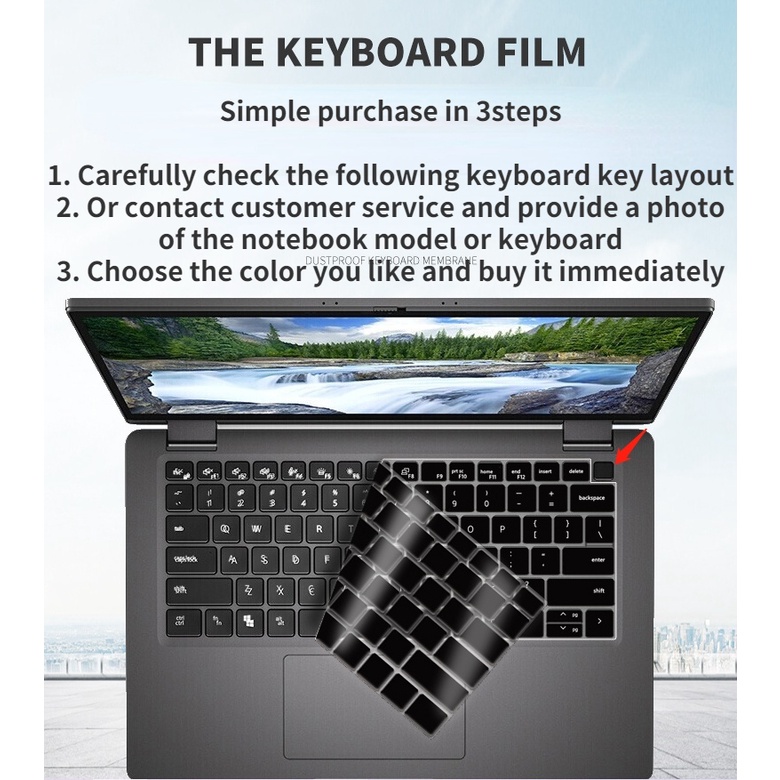 Film Pelindung Keyboard Bahan Silikon Untuk Dell 7420 7410 5420 7320 5320 5520 7420 7520 3320 3520