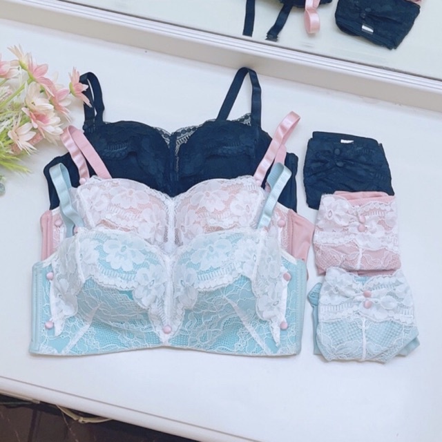 Bra Set Japanese Style (K-BS53) Busa Super Tebal tanpa kawat Import bra