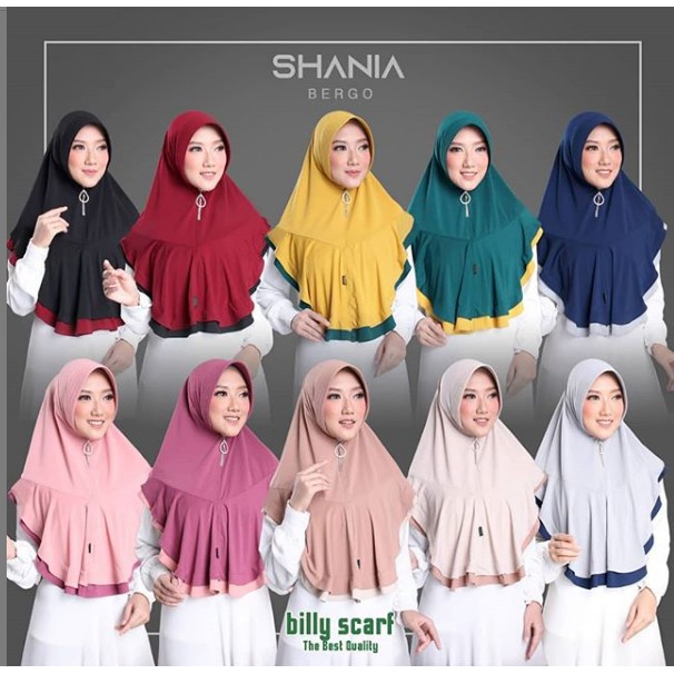 BONUS MASKER.. HIJAB INSTAN BERGO / JILBAB SHANIA / HIJAB SIMPLE TERBARU KEKINIAN
