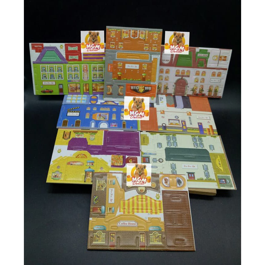 3D Puzzle Model Bangunan 8pc - Melatih Kreatifitas &amp; Keterampilan Anak