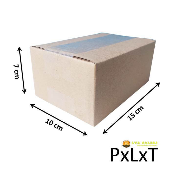Karton Box Kardus Packing Uk.15x10x7 cm Luar Polos Dalam Ada Tulisan-3