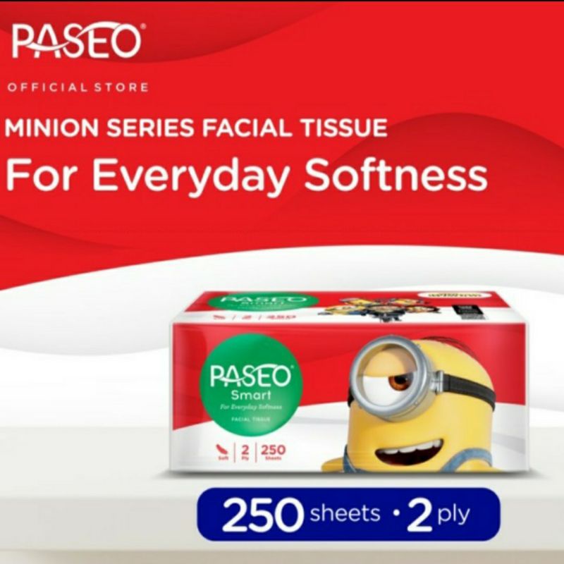 Tissu Paseo 250 sheet 2 ply Edition Minion