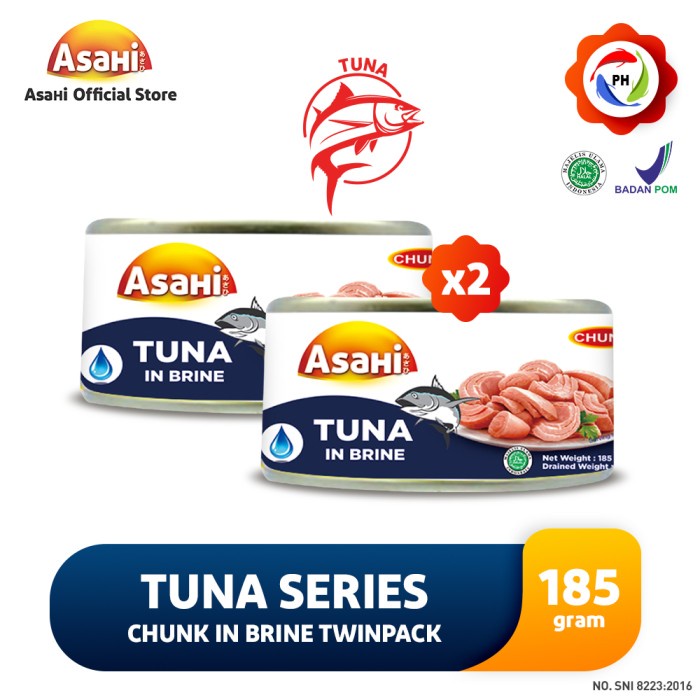

Gg01Hh Asahi Tuna Chunk In Brine 185 Gr - Twinpack Ds01Gkk