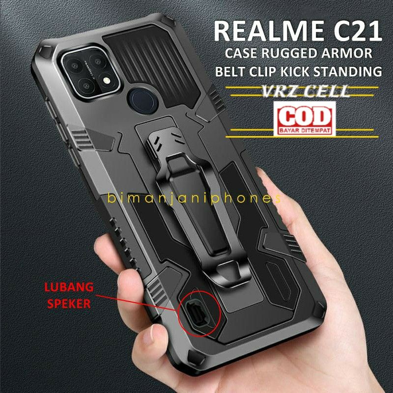 Hardcase Belt Clip Realme C30 C31 C33 / C35 C25 / C 30 21 25 Rilmi C25S C25Y Realmi Relmi U1 Relme C