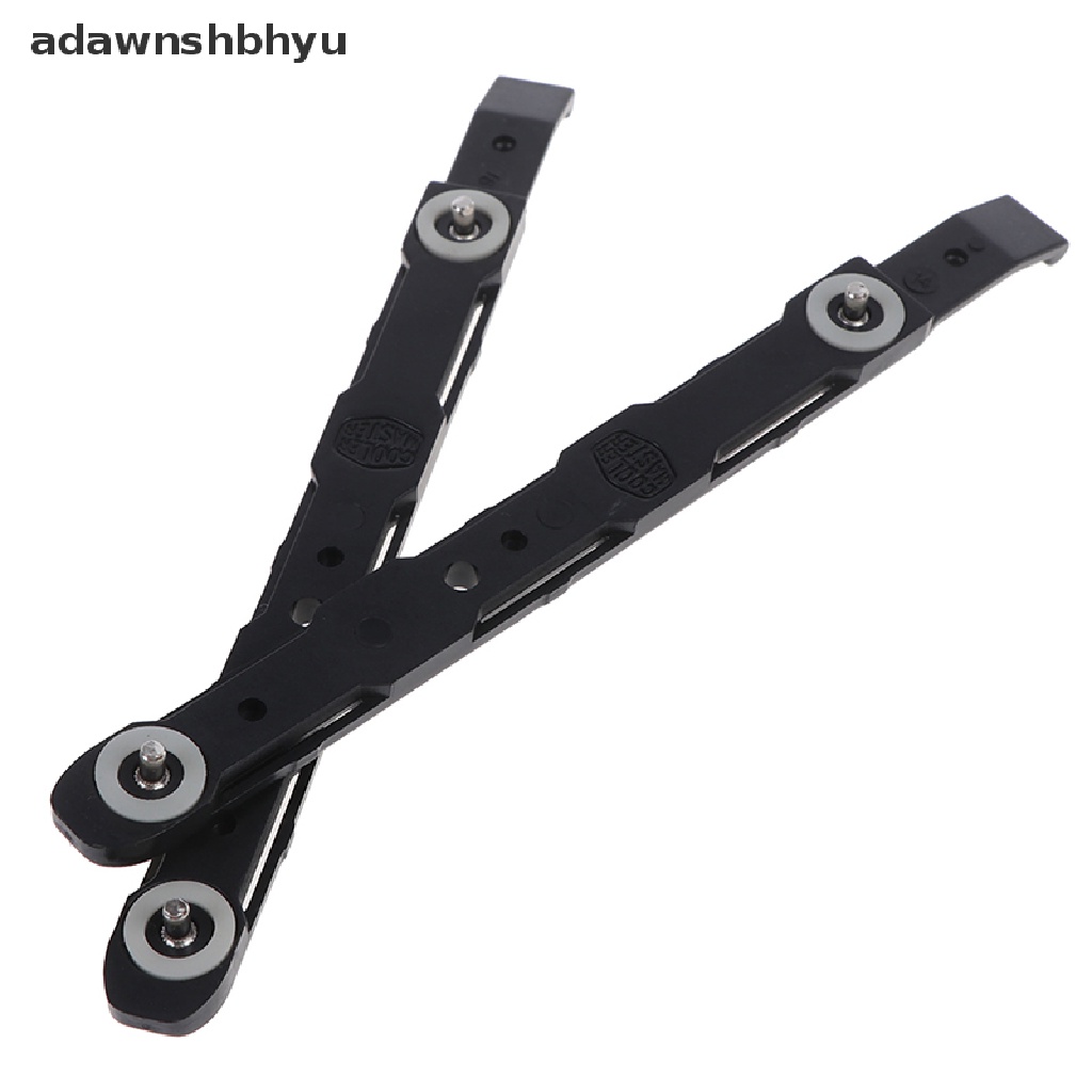 Adawnshbhyu 1pasang Rel Plastik Mounting Hardis Sasis Hitam Baru Untuk Cooler Master