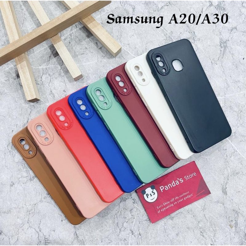 Softcase Pro Camera Samsung A20, A30 Candy Case Full Color 3D Silikon TPU