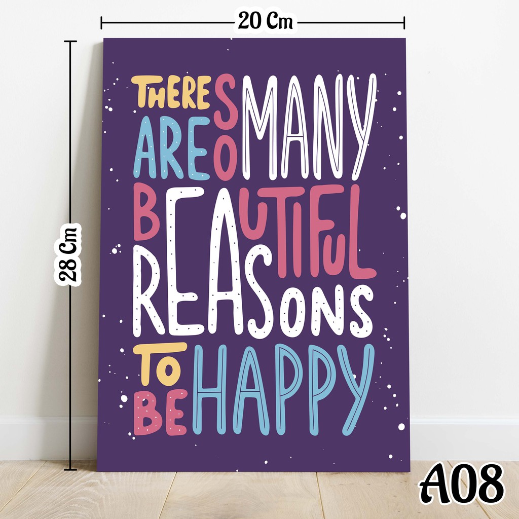 A30 A08 Hiasan Dinding Quote Motivasi Poster Variasi Shopee