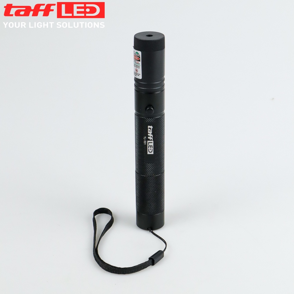 TaffLED Green Beam Laser Pointer 1MW 532NM with Baterai+Charger - YL-301