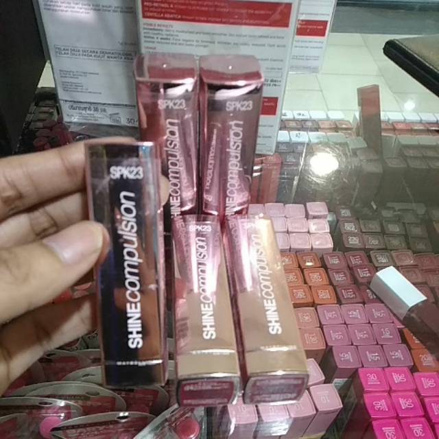 Maybelline shine compulsion lipstik shine/glossy[promo]