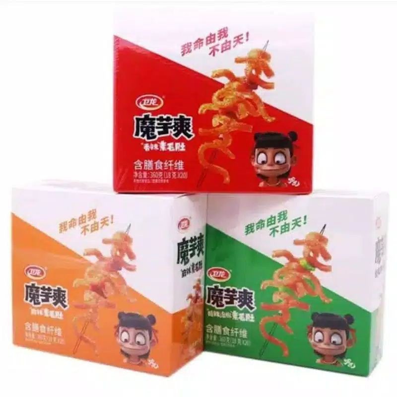 

1Box 卫龙 魔芋爽 Weilong Konjac Snacks - Moyusuang - Spicy Strip