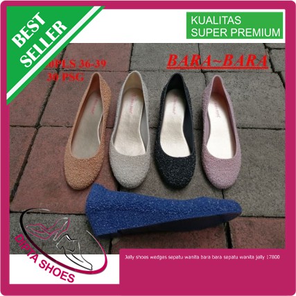 Jelly shoes wedges sepatu wanita bara bara sepatu wanita jelly 17800