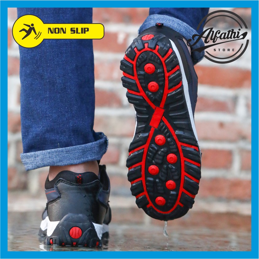 AlFathi Sepatu Safety Sneakers Sport Ori By Guyisa Navy