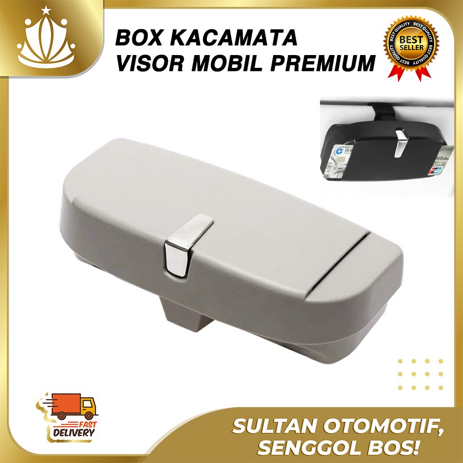 Kotak Kacamata Mobil Sun Visor Sunglasses Organizer Box Tempat Koin