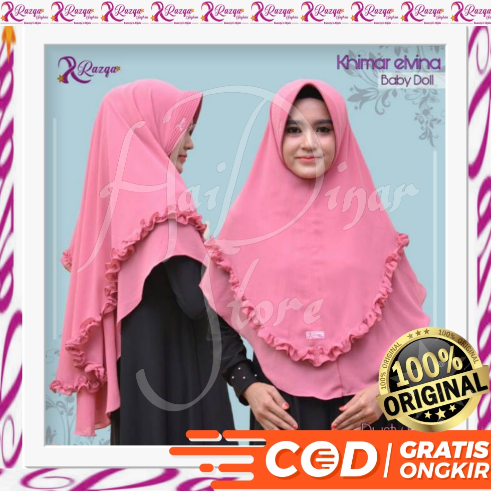 [Baru] Razqa Hijab Khimar Elvina