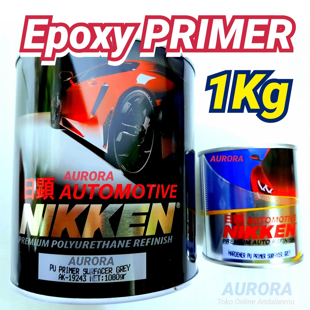 

Epoxy PU PRIMER NIKKEN Epoksi Dasaran Sangat Kuat Poksi Foxi Foksi Filer Niken 1 Kilo 1Liter 1Kg
