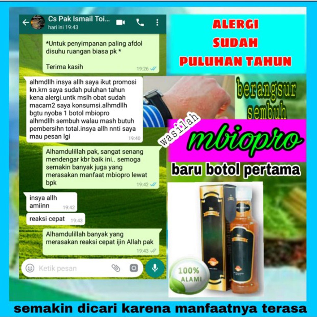 

M Biopro Obat Gatal Alergi Kulit-Debu-Dingin-Susu Sapi-Debu-Obat-Sariawan-Infeksi Jamur-Lupus-Lateks