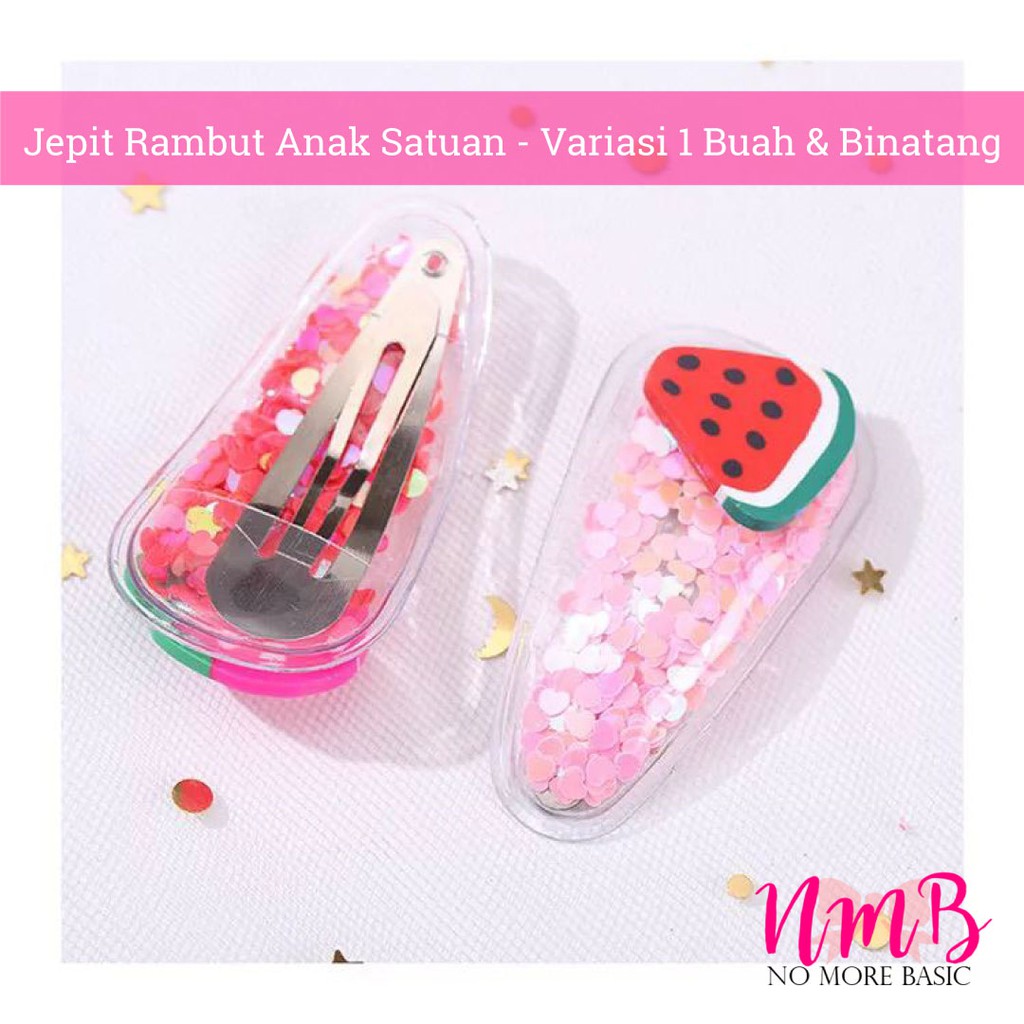 Jepitan Anak Perempuan Aksesoris Rambut Gaya Korea Untuk Anak Perempuan Set Hairclip Animal Fruit