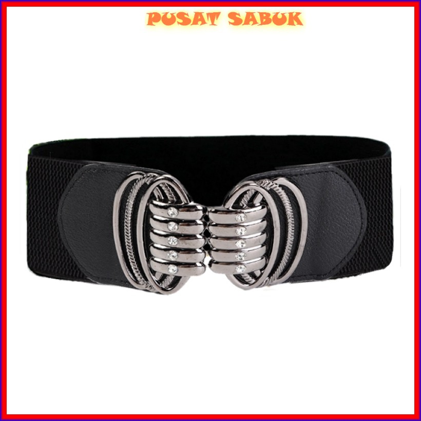 Sabuk Wanita Obi Karet Women Belt Ikat Pinggang Fashion Gesper Cewek Korea Impor Besar Jumbo Cantik