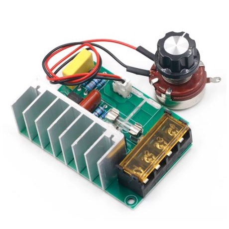 AC Motor Speed Controller Light Lamp Lampu LED Dimmer SCR Voltage Regulator 220V 4000W Adjustable Mo