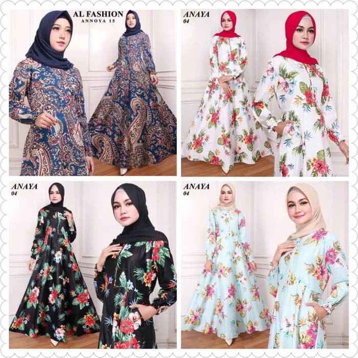 Baju Gamis Wanita / Gamis Syari / Gamis Arab / Gamis Motif / Rabbani - Putih