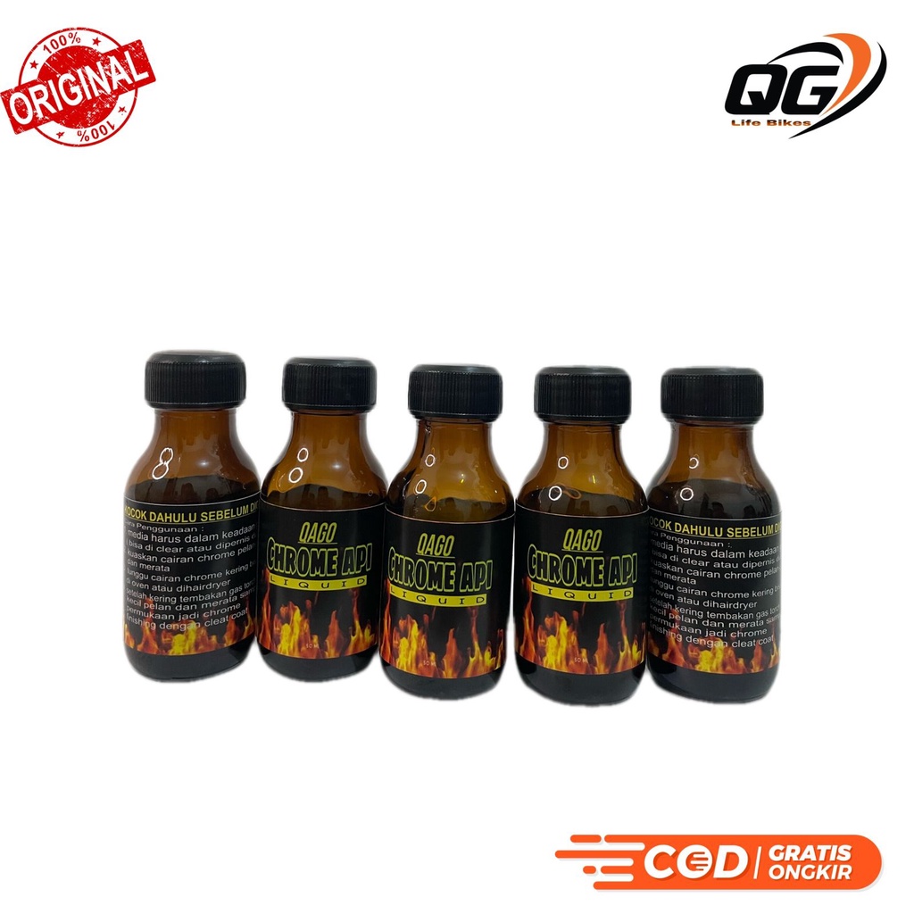 Qago Chrome Bakar Liquid - Cairan Chrome Api / Bakar 100ml/50ml