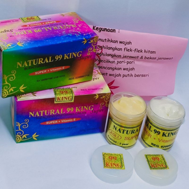 Lusinan / cream natural king pelangi original