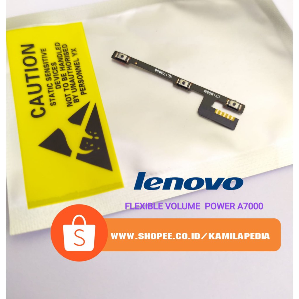 Flexible Volume + Power Lenovo A7000 / Flexible Lenovo A7000 Volume  Up + Down / Power On Off