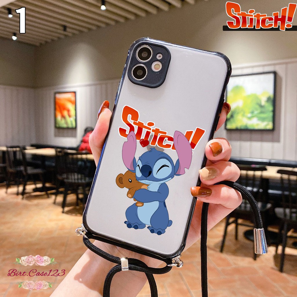 Softcase Slingcase Lanyard Choice STITCH Oppo A37 A39 A57 A71 A9 A5 2020 A52 A92 A53 BC3276