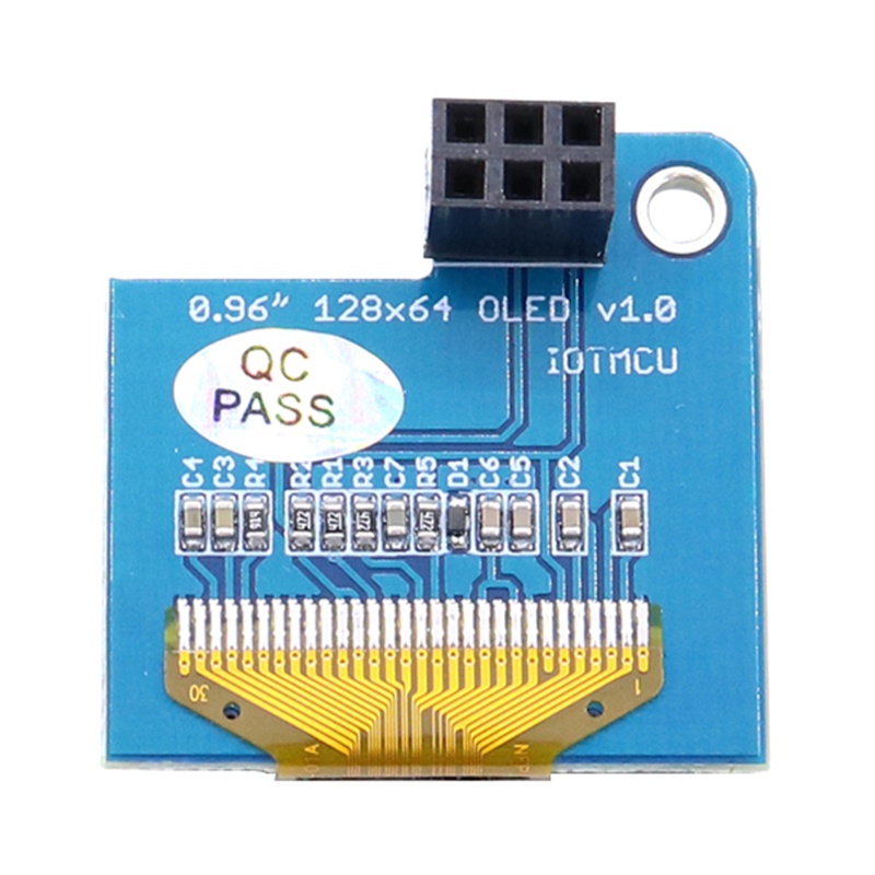 Btsg 0.96 inch OLED I2C SSD1306 IIC Modul Layar Display Untuk Raspberry Pi 128x64