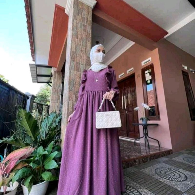 gamis crincle uragiri ibu dan anak usia 1-10th