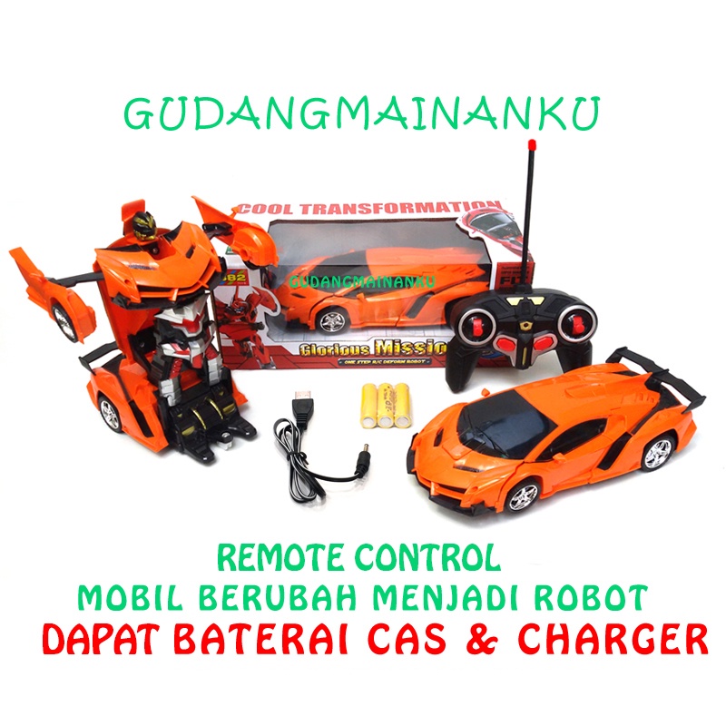 Mobil Remot Robot RC Remote Control Berubah Bentuk