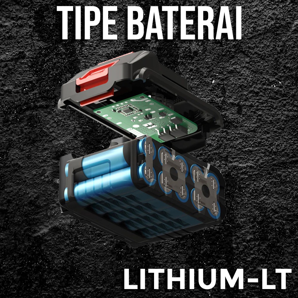 New Baterai Litium A/B/C Li-Ion Baterai Bor Electric Cordless Rechargeable High Quality - Baterai A/B/C